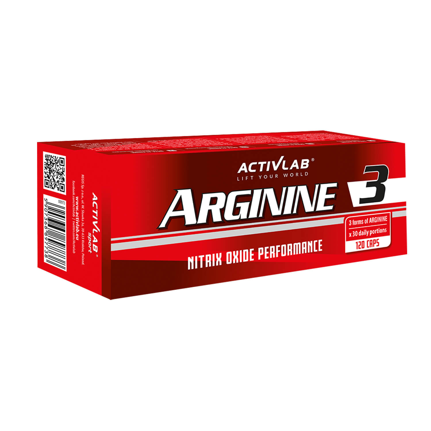 آرژنین اکتیو لب 120 کپسول | Arginine ActiveLab - SAYRO FIT
